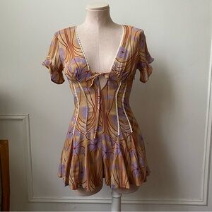 Kimchi Blue Thalia Open Back Romper